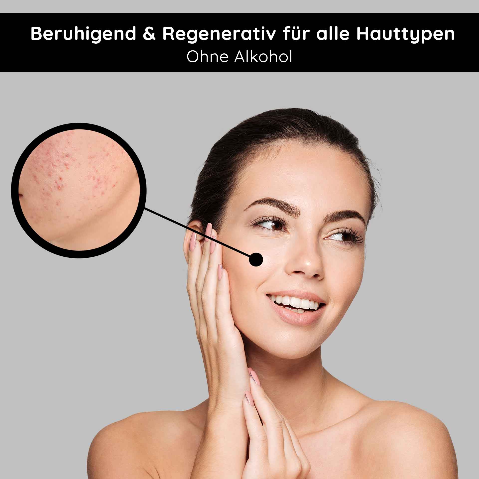 RAU Tonic alcohol-free 50 ml - Gesichtswasser mit Brennnessel-Extrakt Beruhigende und regenerierende Gesichtspflege für alle Hauttypen, alkoholfreies Tonic, Anwendung auf sensibler Haut, Hautveränderungen sichtbar.