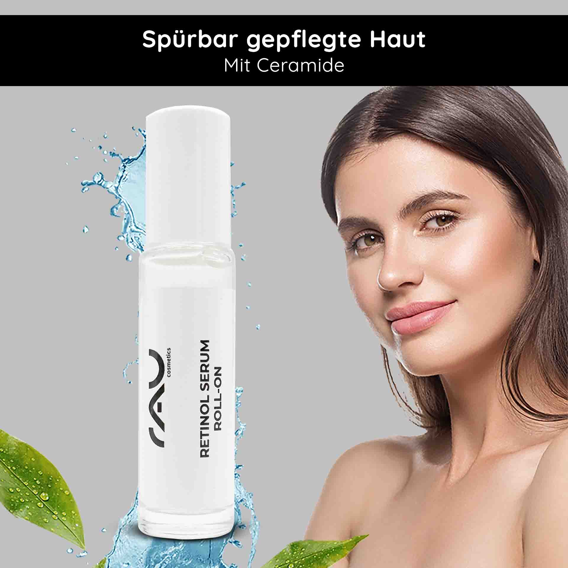 Retinol Serum Roll-On 10 ml - Vitamin A Serum für trockene und reife Haut