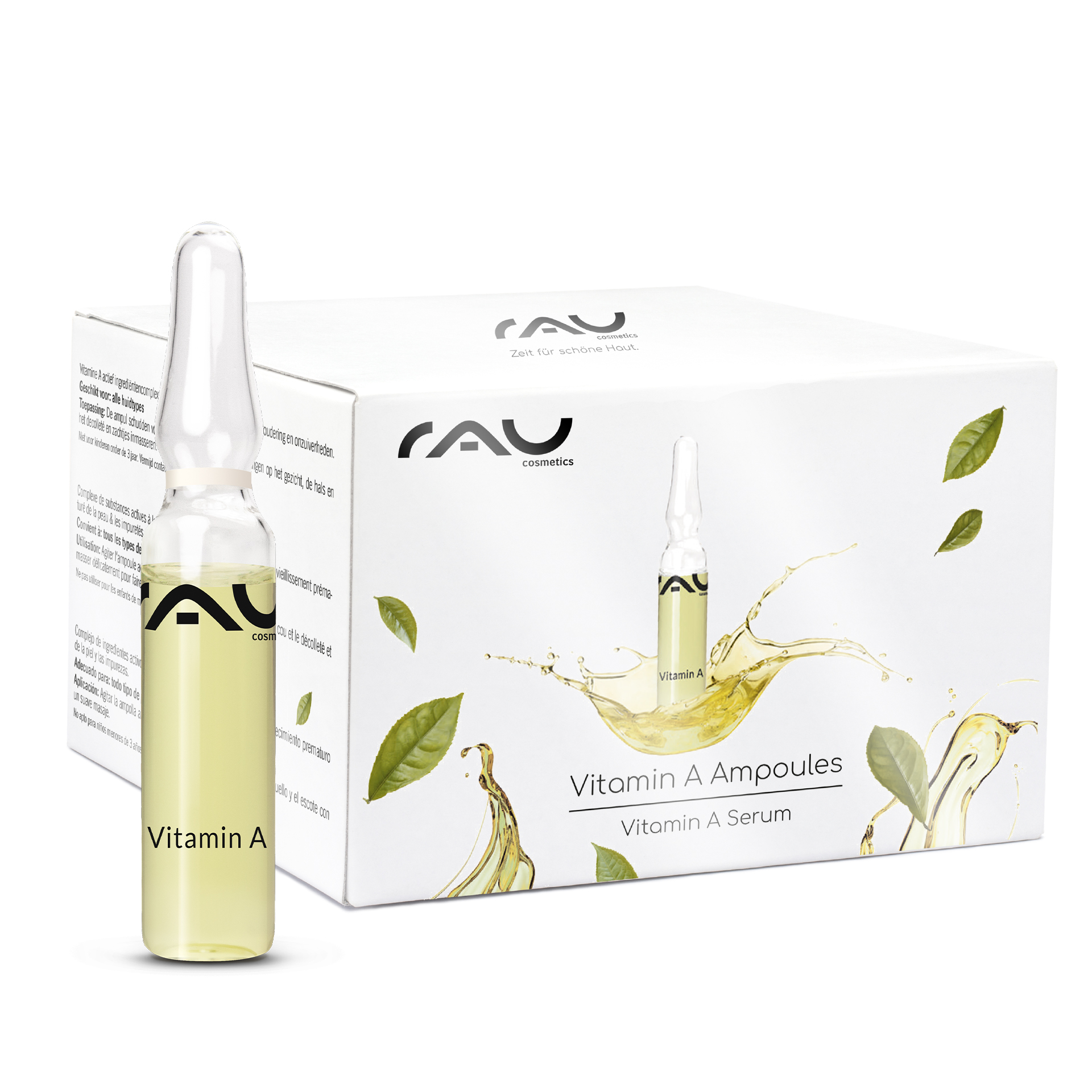 Vitamin A Ampullen 14x2 ml Retinol Serum bei trockener Haut Flasche, Kräuterig, Kräuter, Pflanze