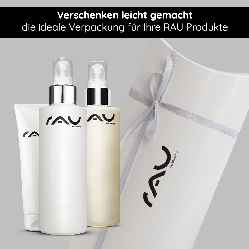 Geschenkverpackung "Kissen" mit silberner Schleife