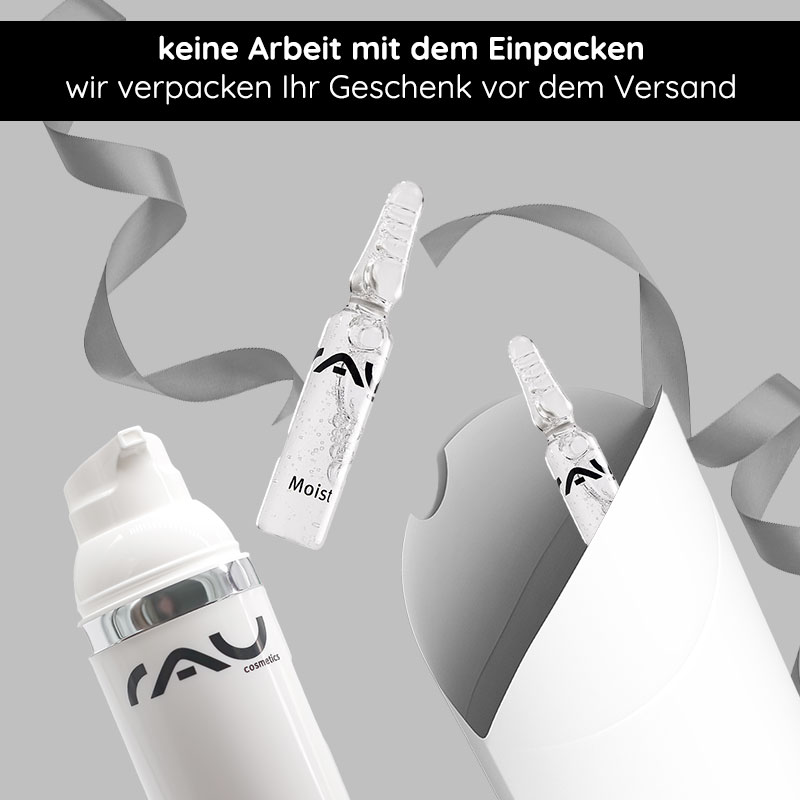 Geschenkverpackung "Kissen" mit silberner Schleife