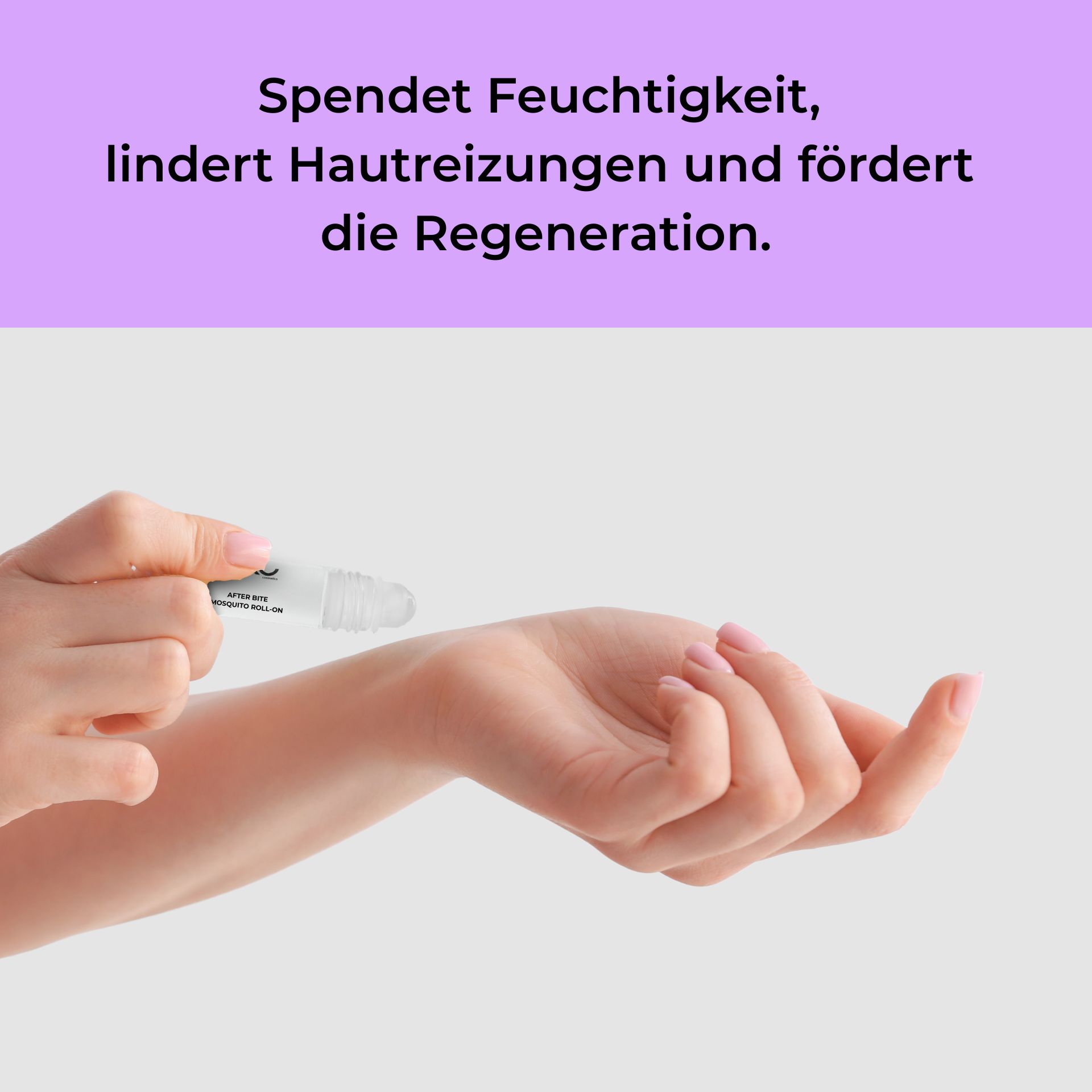 After Bite Mosquito Roll-On 10 ml - Natürlich wirksame Mückenstich Pflege After Bite Mosquito Roll-On zur Anwendung auf der Haut, spendet Feuchtigkeit, lindert Hautirritationen und fördert die Regeneration.