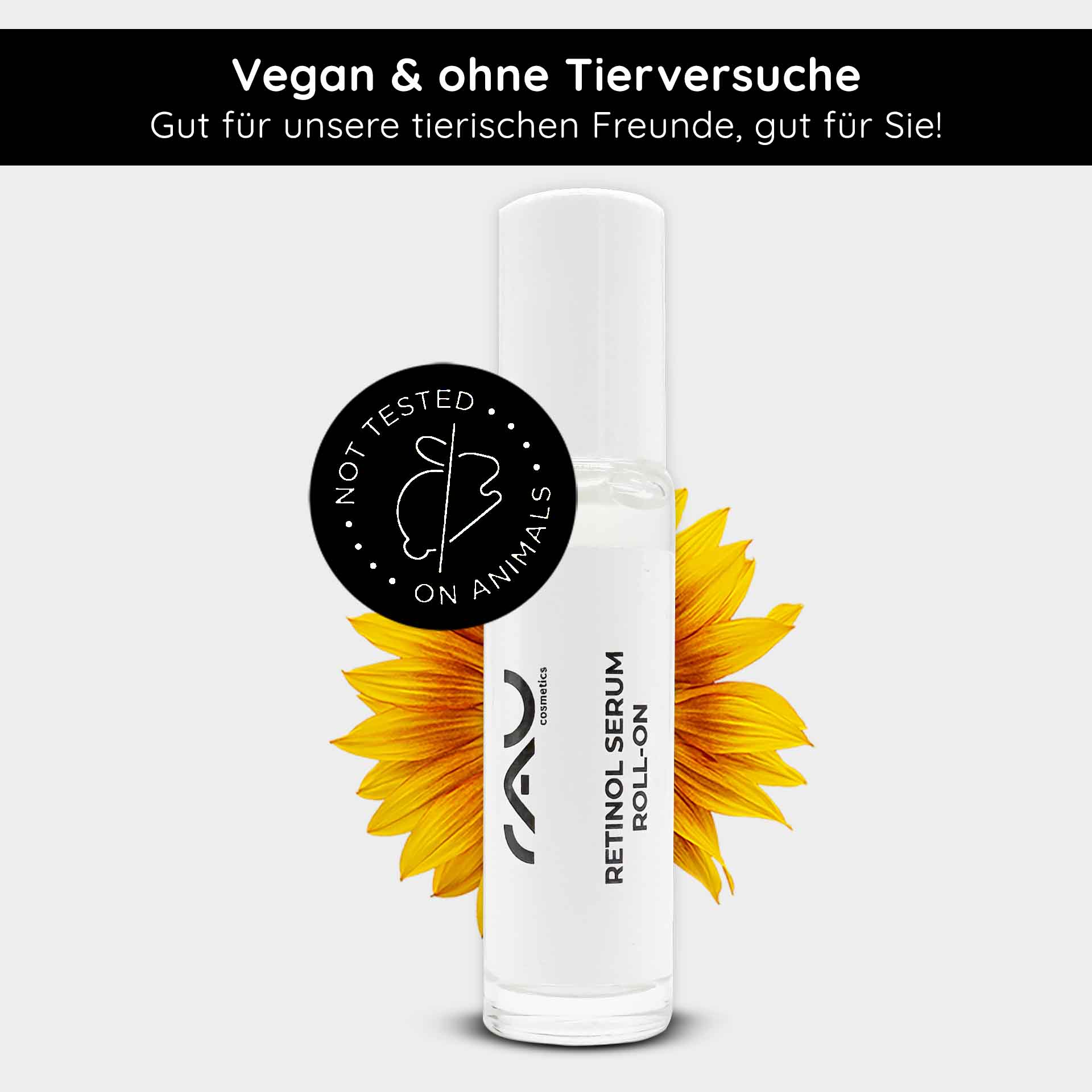 Retinol Serum Roll-On 10 ml - Vitamin A Serum für trockene und reife Haut