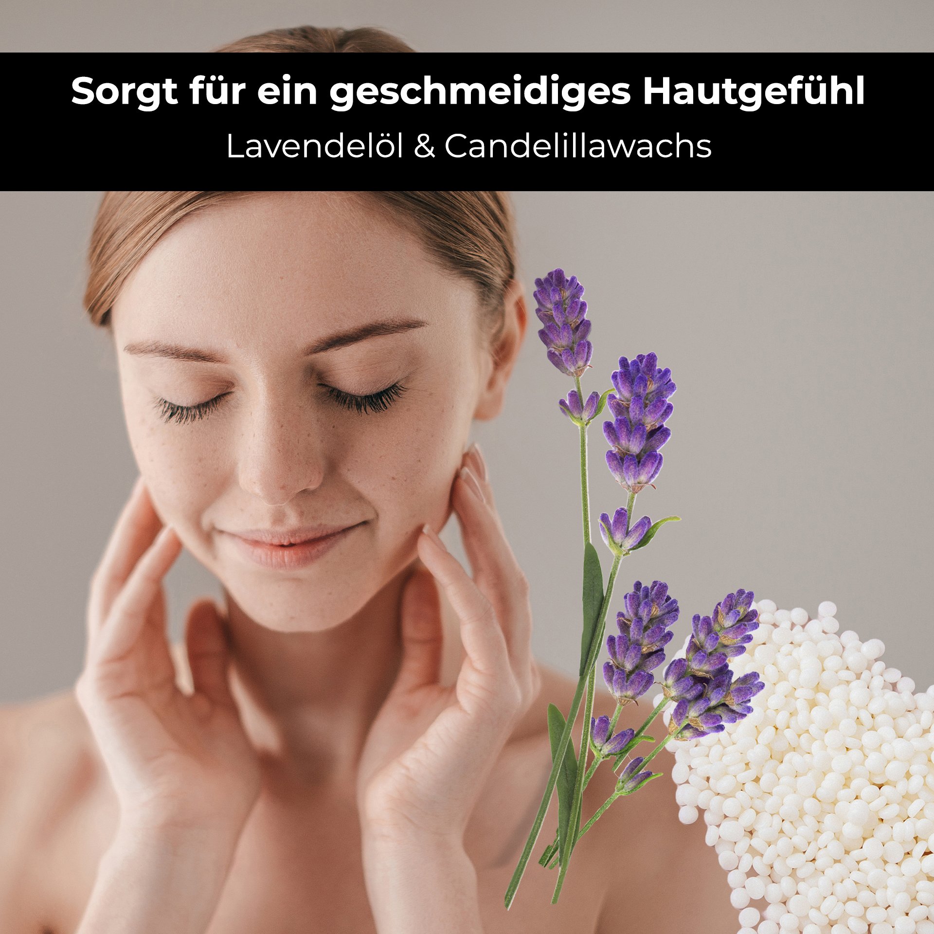 Rückseite der Cremedose mit Anwendungshinweisen und Produktinformationen in deutscher Sprache