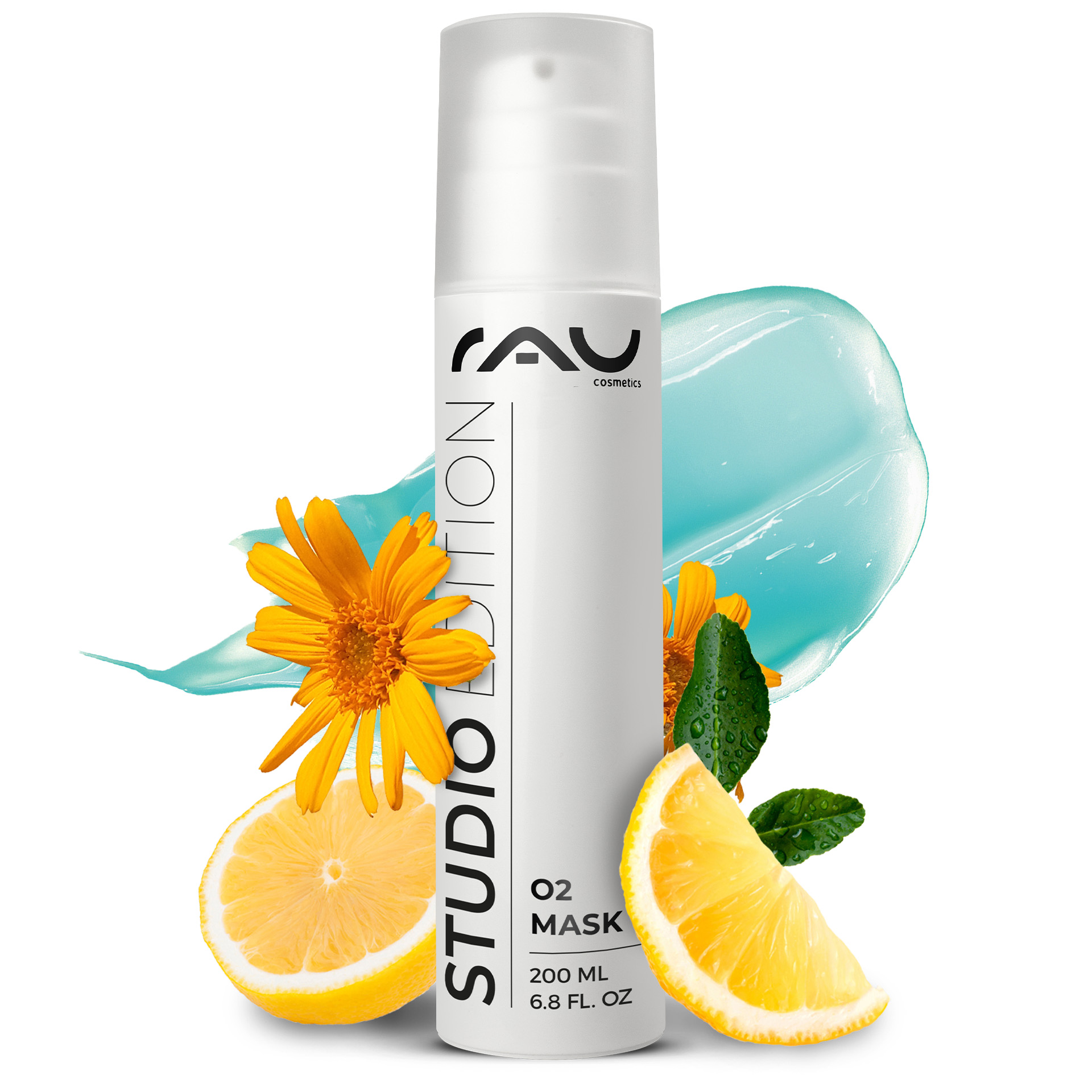 O2 Mask 200 ml duftende Maske mit Aloe Vera & Ginkgo Kräuterig, Pflanze, Zitrusfrüchte, Obst, Produzieren