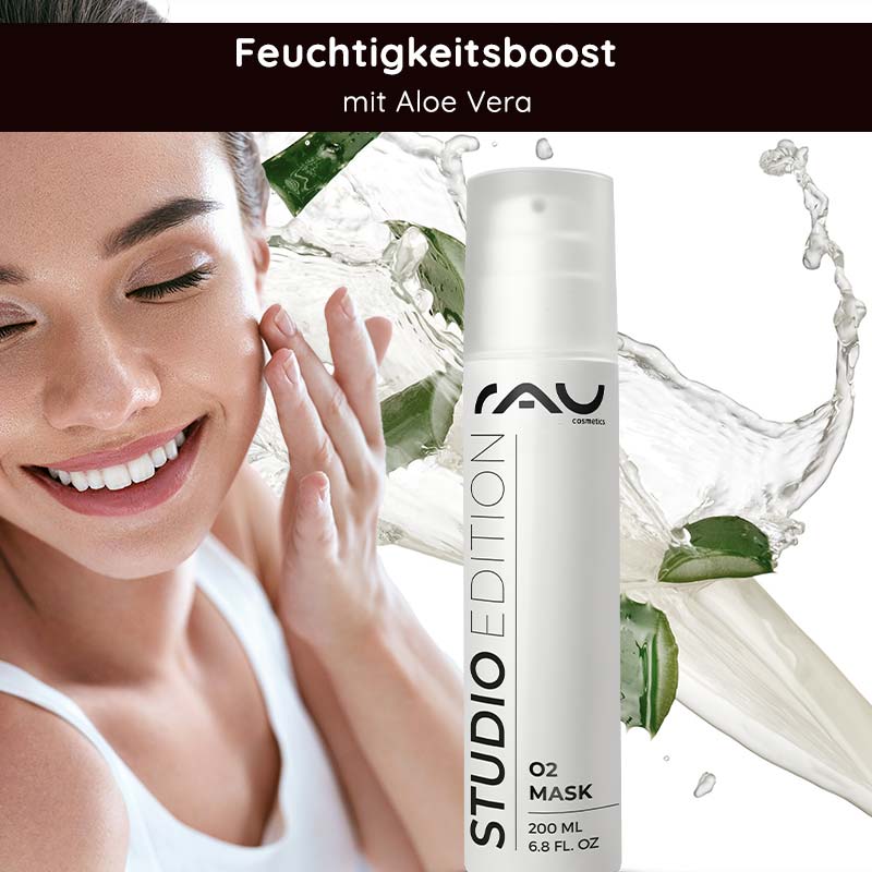 O2 Mask 200 ml duftende Maske mit Aloe Vera & Ginkgo Erwachsener, Weiblich, Person, Frau, Gesicht