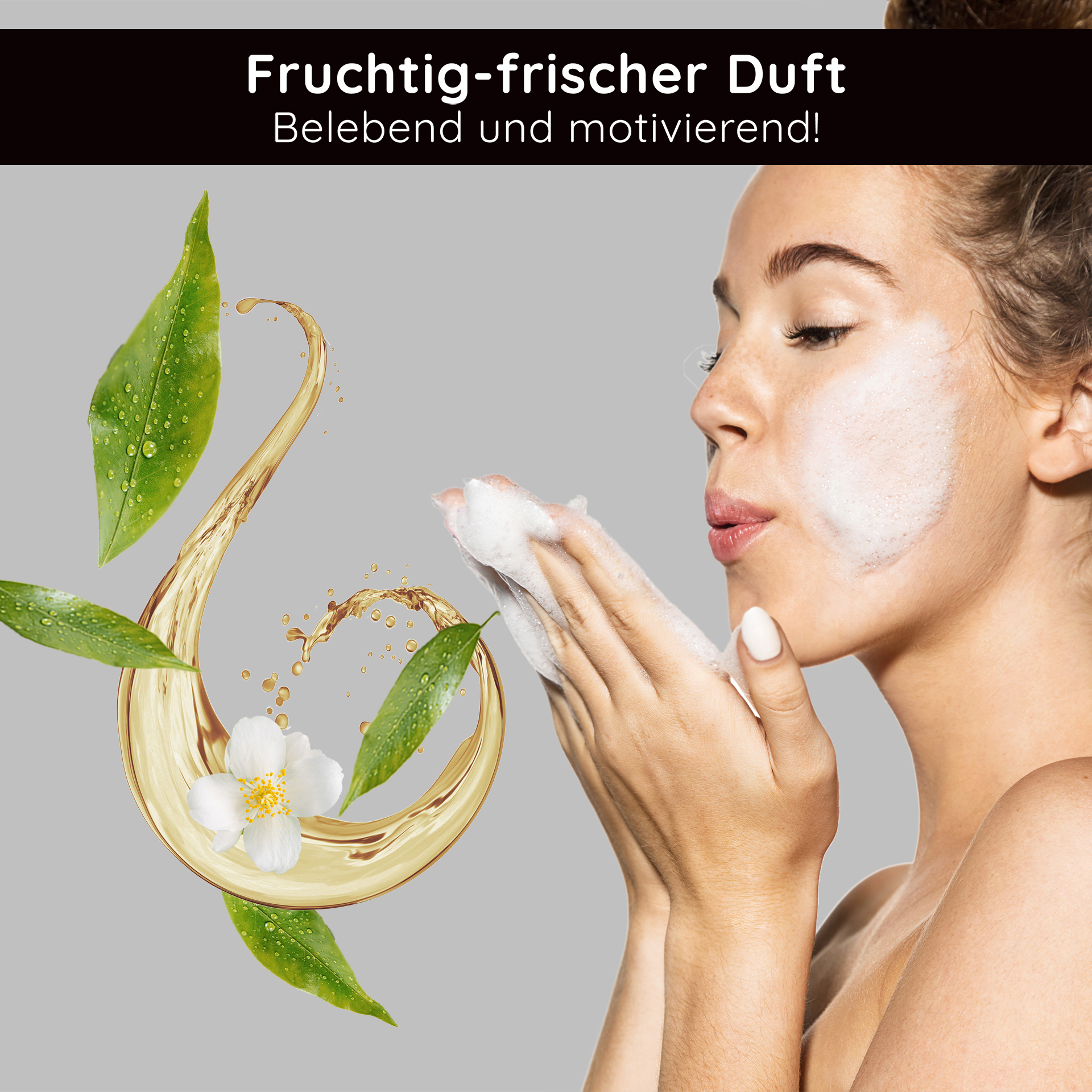 Astaxanthin Cleansing & Refreshing Foam 200 ml Reinigungsschaum Erwachsener, Weiblich, Person, Frau, Kopf