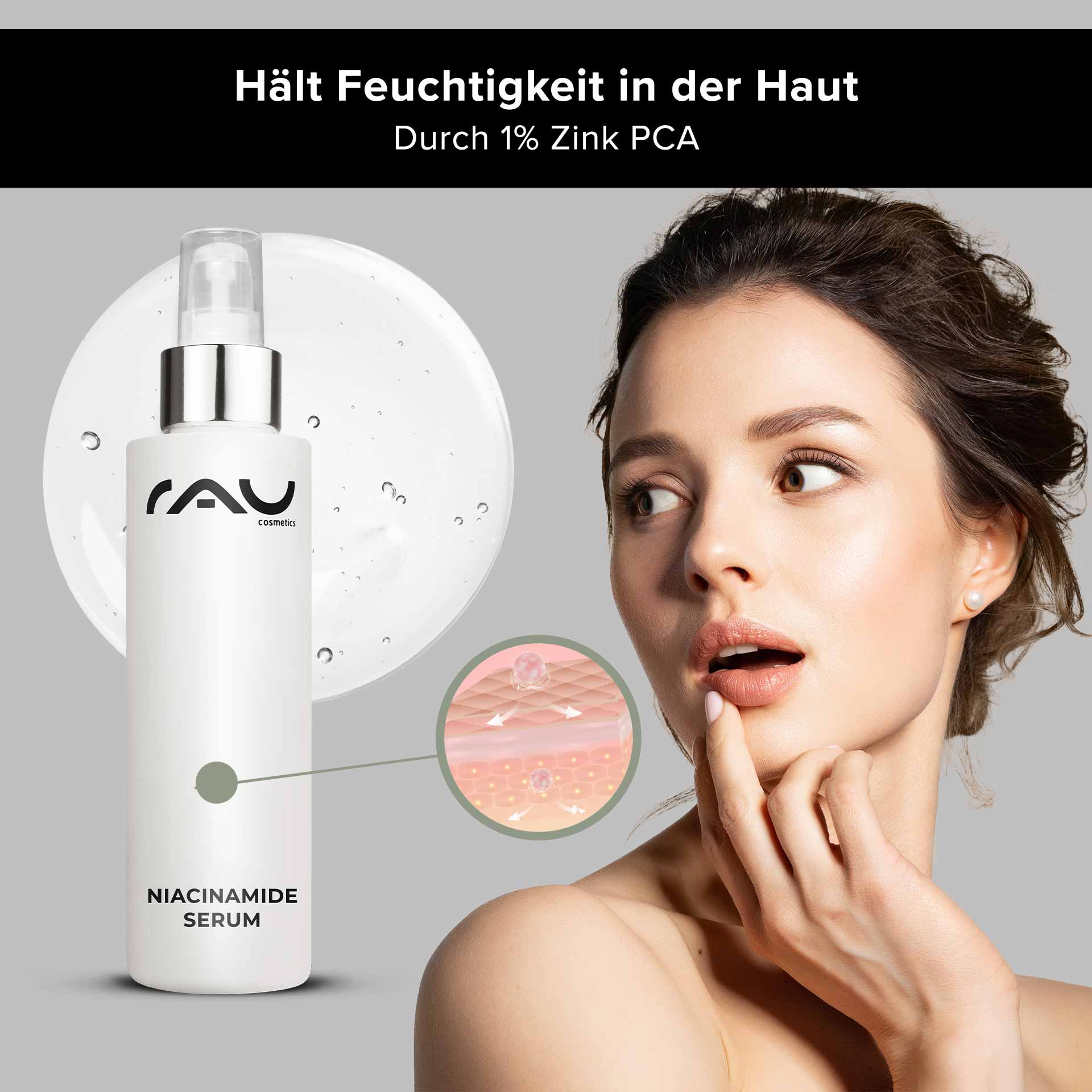 Niacinamide & Astaxanthin Serum 100 ml mit 10% Niacinamid & 1% Zink PCA