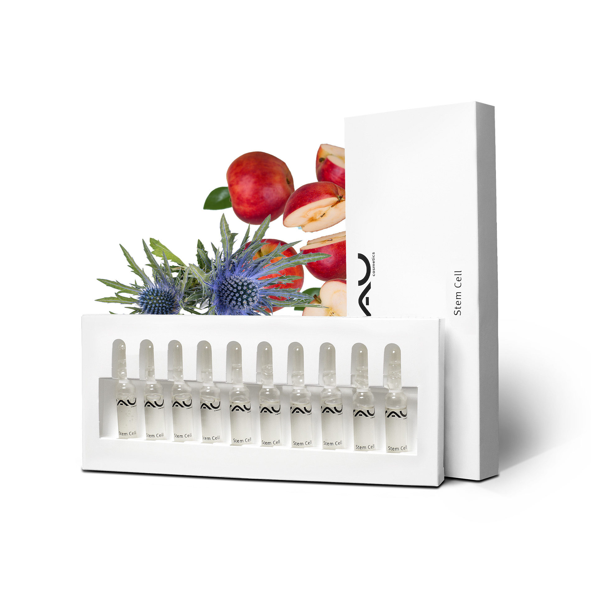 Stem Cell Ampullen 10x2 ml Anti Aging für reife Haut Besteck